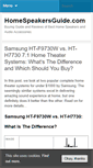 Mobile Screenshot of homespeakersguide.com